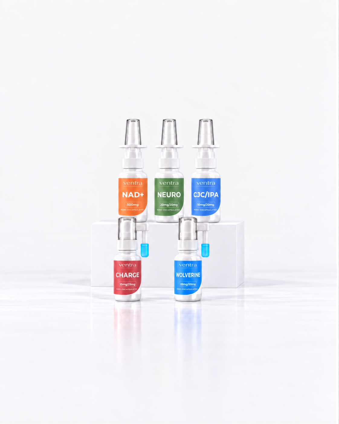 ventra sprays on a counter in morning light