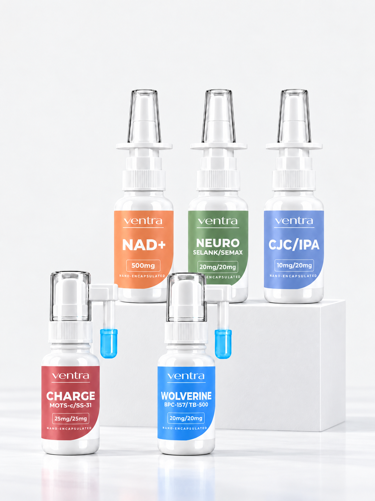 ventra sprays on a counter in morning light