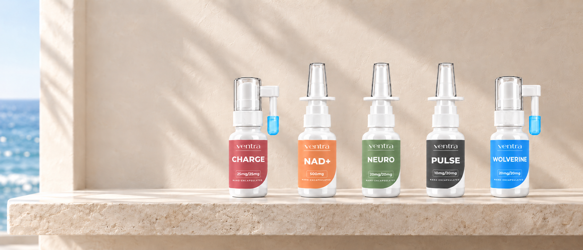 ventra sprays as part of a morning routine